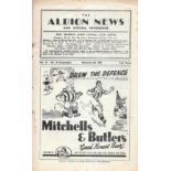 1949-50 WEST BROMWICH ALBION V SUNDERLAND