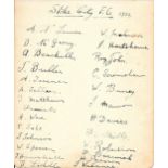 STOKE CITY VINTAGE AUTOGRAPHED ALBUM PAGE 1932 INC STANLEY MATTHEWS