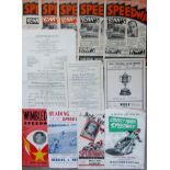 SPORTING MEMORABILIA - RUGBY, TENNIS, HORSE RACING, SPEEDWAY, OLYMPICS, GOLF, DARTS, GRASS-TRACK ETC