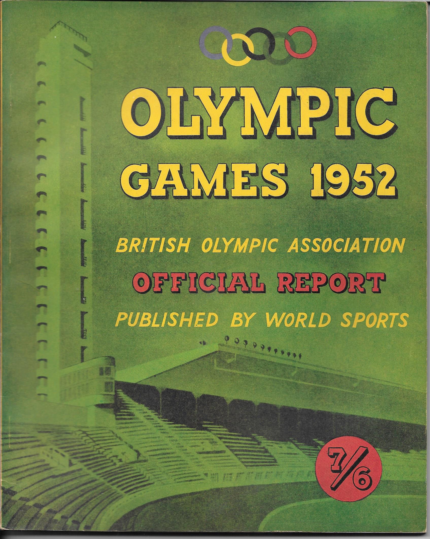 OLYMPICS - OFFICIAL REPORT OF THE 1952 OLYMPICS