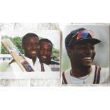 CRICKET - BRIAN LARA WEST INDIES ORIGINAL PRESS PHOTOGRAPHS