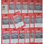 NOTTINGHAM FOREST HOME PROGRAMMES 1950'S & 60'S X 80+