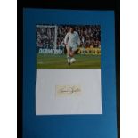 LEEDS UNITED & ENGLAND - NORMAN HUNTER AUTOGRAPH