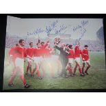 MANCHESTER UNITED 1965 AUTOGRAPHED PICTURE