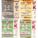 1966 WORLD CUP TICKETS INCLUDING S/F X 4