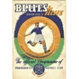 1950/51 BIRMINGHAM CITY V DONCASTER ROVERS