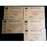 WOLVES EXECUTIVE BOX TICKETS FROM 1981-82 X 5 ( IPSWICH, STOKE, N.FOREST, SOUTHAMPTON & A.VILLA )