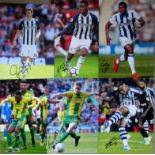 WEST BROM AUTOGRAPHED PHOTO'S X 6