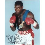 BOXING - FRANK BRUNO HAND SIGNED PHOTO