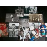 MANCHESTER UNITED - DUNCAN EDWARDS QUALITY REPRINTED PHOTOGRAPHS X 11