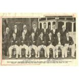 CRICKET - YORKSHIRE 1950'S AUTOGRAPHS