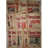 1930'S TOPICAL TIMES MAGAZINES X 25. FOOTBALL, BOXING, CRICKET,RACING ETC.