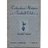 1948-49 TOTTENHAM HANDBOOK