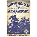 SPEEDWAY - 1938 BIRMINGHAM HALL GREEN V HACKNEY WICK