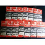 ARSENAL HOME PROGRAMMES 1958-59 SEASON X 13