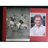 PRESTON & ENGLAND - TOM FINNEY AUTOGRAPHED PICTURE + PHOTO