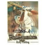 CRICKET - RICKY PONTING AUSTRALIA HAND SIGNED FUTERA CARD