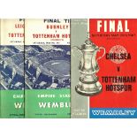 1961, 62 & 67 F.A. CUP FINALS TOTTENHAM V LEICESTER, BURNLEY & CHELSEA