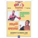 BOXING - MARK BRELAND V LLOYD HONEYGHAN 1990