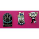 NEWCASTLE BADGES X 3