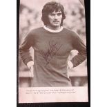 MANCHESTER UNITED - AUTOGRAPHED PICTURE OF GEORGE BEST