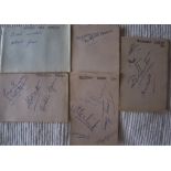 ATHLETICS - BIRCHFIELD HARRIERS BIRMINGHAM 1950 AUTOGRAPHS