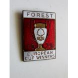 NOTTINGHAM FOREST VINTAGE COFFER EUROPEAN CUP BADGE