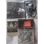 SPEEDWAY - 1946 BRITISH RIDERS' CHAMPIONSHIP @ WEMBLEY + PRESS CUTTINGS