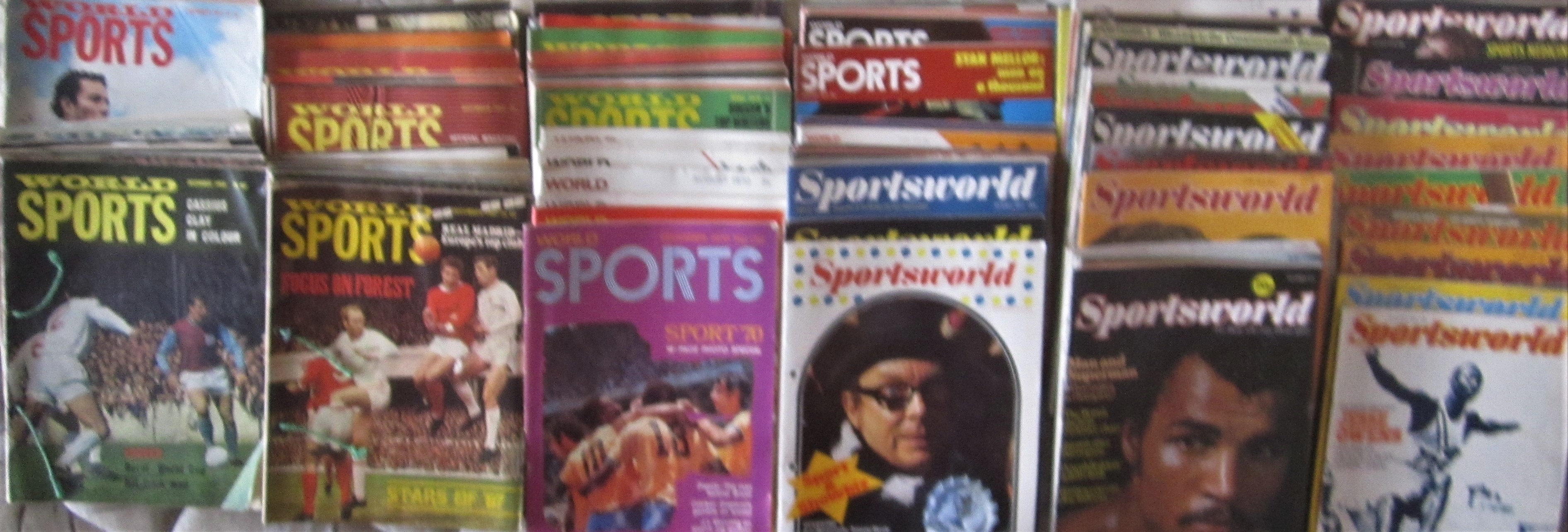 WORLD SPORTS/SPORTSWORLD MAGAZINES JANUARY 1965 - DECEMBER 1975