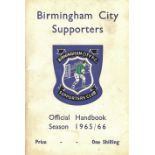 1965/66 BIRMINGHAM CITY SUPPORTERS CLUB OFFICIAL HANDBOOK