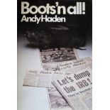 RUGBY UNION - ANDY HADEN BOOTS'N ALL! SIGNED FIRST NEW ZEALAND EDITION
