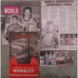 SPEEDWAY - 1951 WORLD FINAL @ WEMBLEY + PRESS CUTTINGS