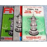 FA CUP FINAL PROGRAMMES - 1964, 1967 & 1968