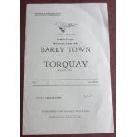 1950-51 BARRY TOWN V TORQUAY UNITED RESERVES