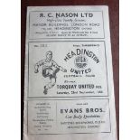 1950-51 HEADINGTON UNITED V TORQUAY UNITED RESERVES