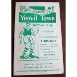 1950-51 YEOVIL TOWN V TORQUAY UTD RESERVES