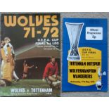 1972 U.E.F.A CUP FINAL WOLVES V TOTTENHAM - BOTH LEGS