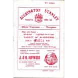 1954-55 ACCRINGTON STANLEY V BARROW