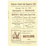 1949/50 DARLASTON V BEDWORTH