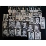 FOOTBALL CIGARETTE & TRADE CARDS - REAL PHOTO'S X 40 FROM 1920'S ONWARDS