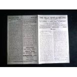 ASTON VILLA V NORTHAMPTON (MARCH) 1944/45