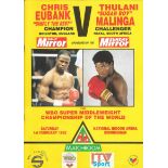 BOXING - 1993 CHRIS EUBANK V MALINGA