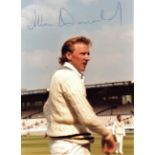 CRICKET - ALLAN DONALD AT EDGBASTON HAND SIGNED PHOTOGRAPH