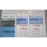 TOTTENHAM 1960'S PIRATE PROGRAMMES & SMALL COLLECTION OF 1960-61 PROGRAMMES