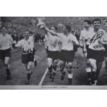 TOTTENHAM SPURS 1962 F.A. CUP WINNERS PHOTO HAND SIGNED BY GREAVES, JONES & SMITH