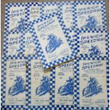 SPEEDWAY - IPSWICH 1950'S PROGRAMMES X 15