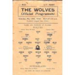 1941-42 WOLVES V SUNDERLAND - WAR CUP FINAL