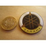 MOTOR CYCLING - LARGE YAMAHA BADGE