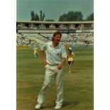 CRICKET - IAN BOTHAM AT EDGBASTON HAND SIGNED PHOTOGRAPH