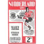 1953-54 SUNDERLAND V WEST BROMWICH ALBION - VERY RARE